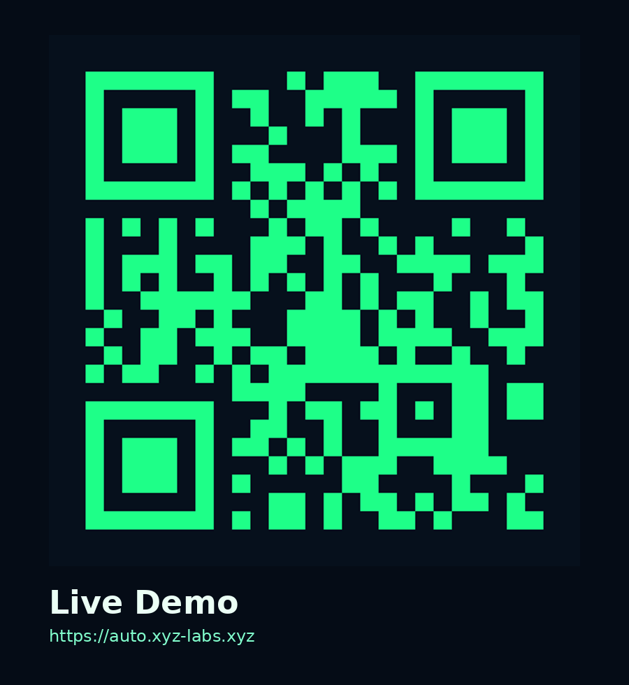 QR code for live demo